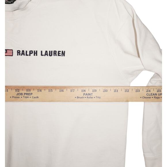 Vintage Polo Jeans Co. Ralph Lauren Crewneck Sweatshirt White Small USA Made - Picture 6 of 8